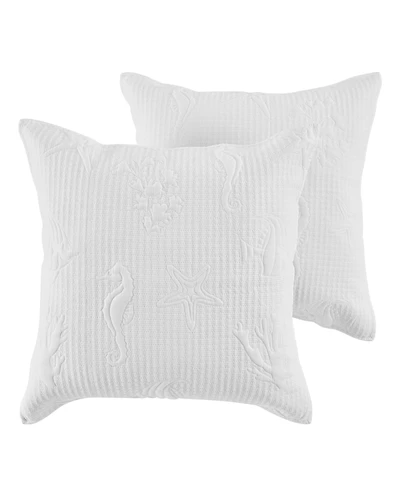 Levtex Cross Stitch Sea 2-Pc. Sham Set, European