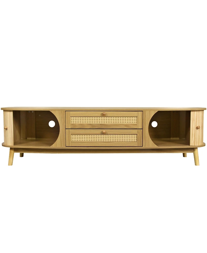 Streamdale Rattan Tv Stand for TVs up to 75''