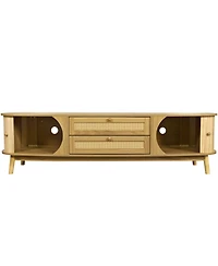 Streamdale Rattan Tv Stand for TVs up to 75''