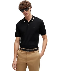 Boss by Hugo Men's Slim-Fit Striped Collar Polo