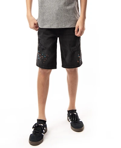 Ring of Fire Big Boys Revolve Stretch Denim Shorts