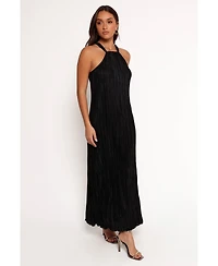 Petal and Pup Women's Melody Plisse Halter Maxi Dress