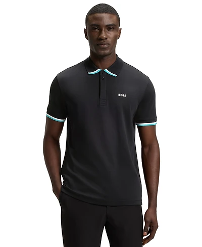 Boss by Hugo Men's Cotton Knit Regular-Fit Paddy Polo Shirt
