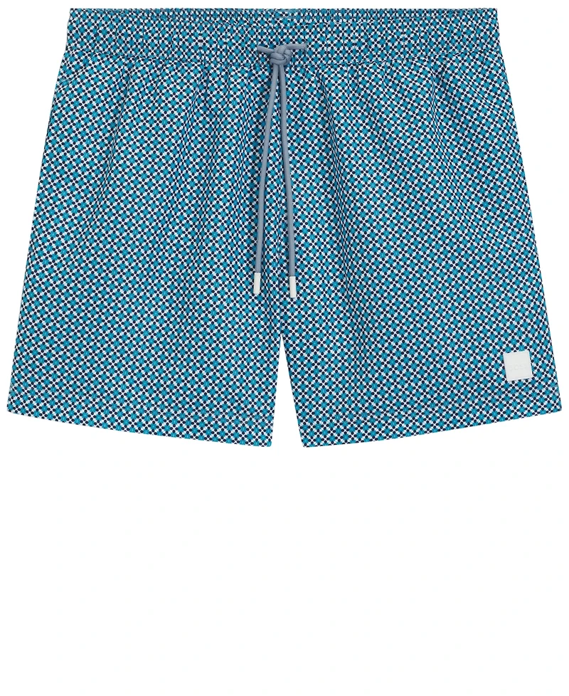 Boss by Hugo Men's Drawstring Printed Swimsuit