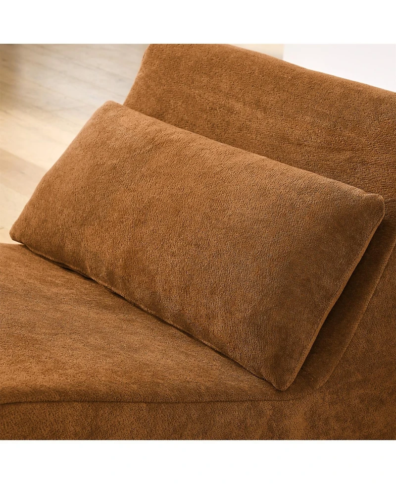 Streamdale Orange Memory Foam Bean Bag Chair