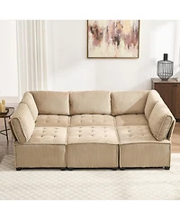 Streamdale U-Shaped Modular Sectional Sofa with Reversible Chaise