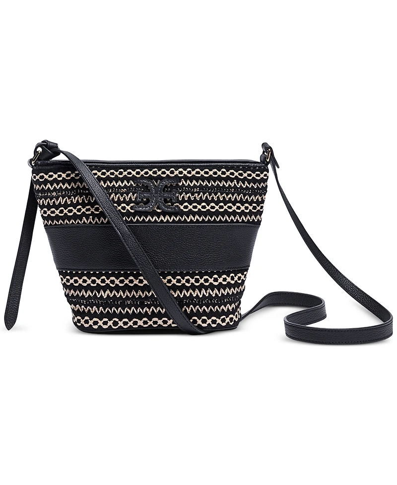 Sam Edelman Khiara Leather Espadrille Fan Crossbody Bag