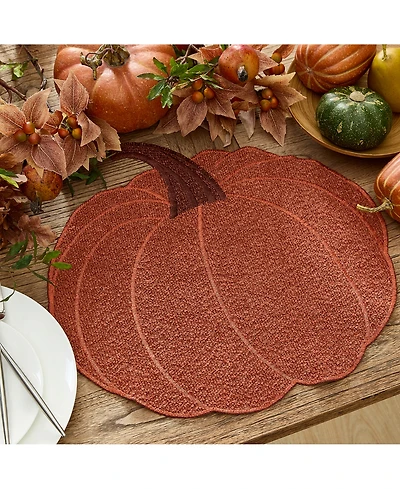 Elrene Chenille Pumpkin Placemat