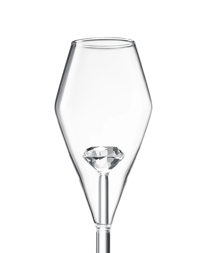 The Wine Savant Wedding Toast Champagne Flute Glasses, Set of 2