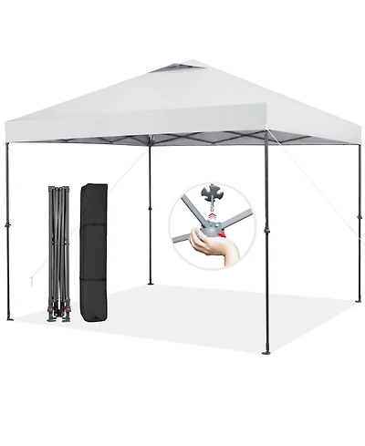 10 x 10 Feet Foldable Outdoor Instant Pop-up Canopy with Carry Bag