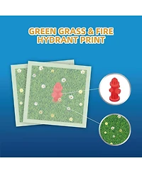 HoneyCare Dog Training Pads with Printed Grass & Fire Hydrant, Odor Eliminating Puppy Pads Premium Dog Pads 22x23 inch, 200ct