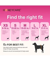 HoneyCare All-Absorb Disposable Female Dog Diapers, Super Absorbent, Breathable, Wetness Indicator, Small, 12-20 inches, 80ct
