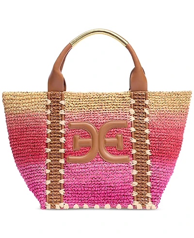 Sam Edelman Marley Raffia Collapsible Large Tote