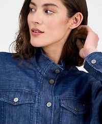 Tommy Hilfiger Women's Snap-Front Shirt Jacket
