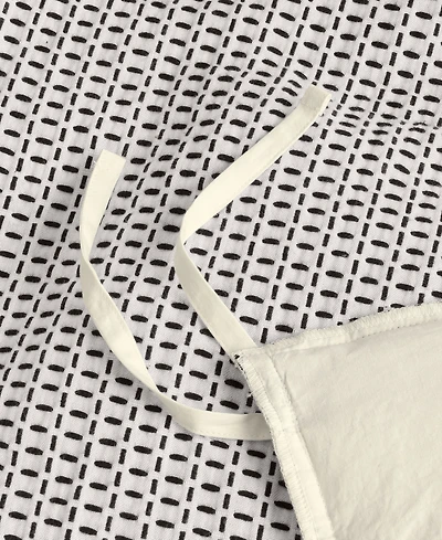 Oake Textured Stitch 3-Pc. Duvet Set, Full/Queen, Exclusively at Macy's