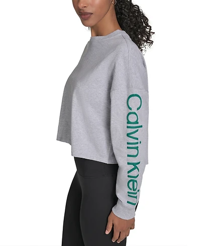 Calvin Klein Performance Women's Logo Cropped Long-Sleeve