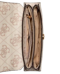Guess Queensland Top Handle Flap Crossbody Bag