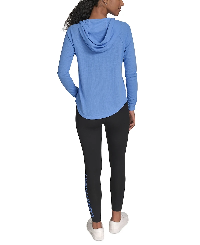 Calvin Klein Performance Ruched-Sleeve Zip Hoodie