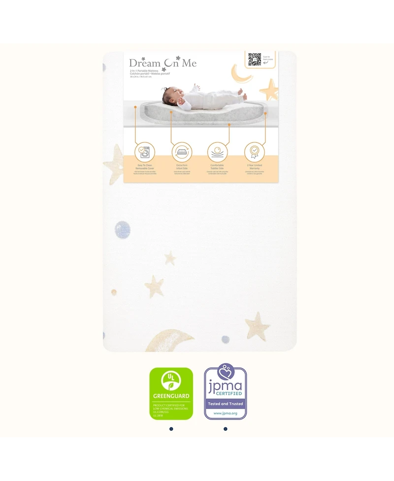 Dream On Me Moonlight Bright Mattress