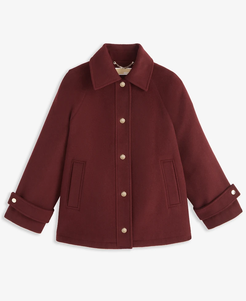 Michael Kors Women's Collared Button-Front Coat, Exclusively at Macy's