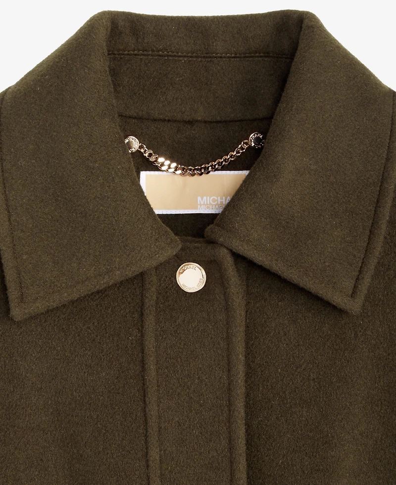 Michael Kors Women's Collared Button-Front Coat, Exclusively at Macy's