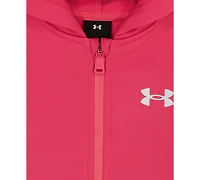 Under Armour Toddler and Little Girls 3-Piece Full Zip Hoodie, T-Shirt Pants Active Set