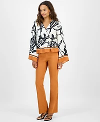 I.n.c. International Concepts Petite Printed Peplum Top