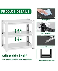 Streamdale Metal Aquarium Stand, 3-Tier, Adjustable, 34"H