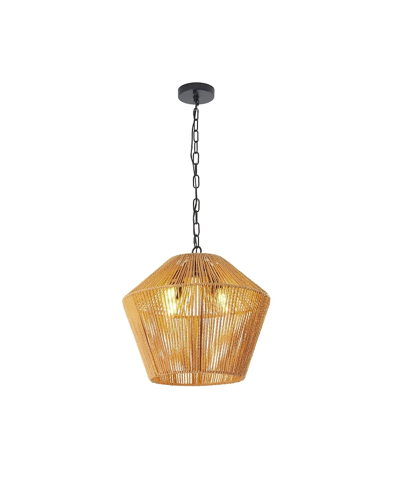 Streamdale Boho Hemp Rope Pendant Light for Kitchen or Home