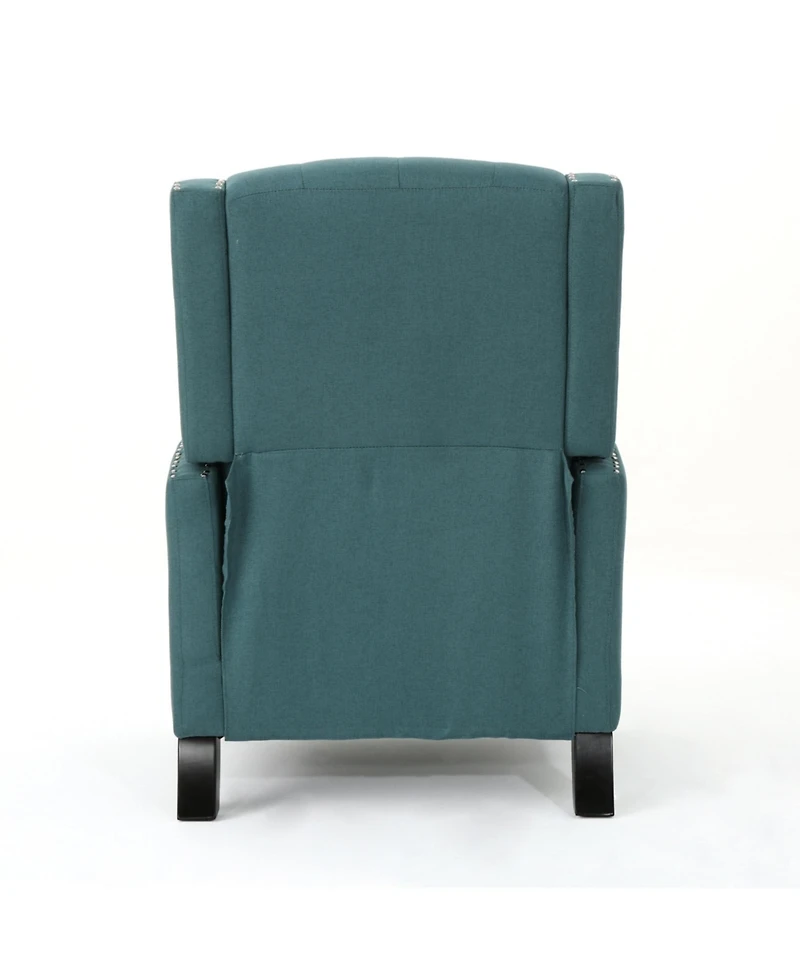 Streamdale Classic Teal Fabric Push Back Chair