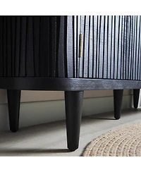 Modern Accent Cabinet with Adjustable Shelves and 4 Doors