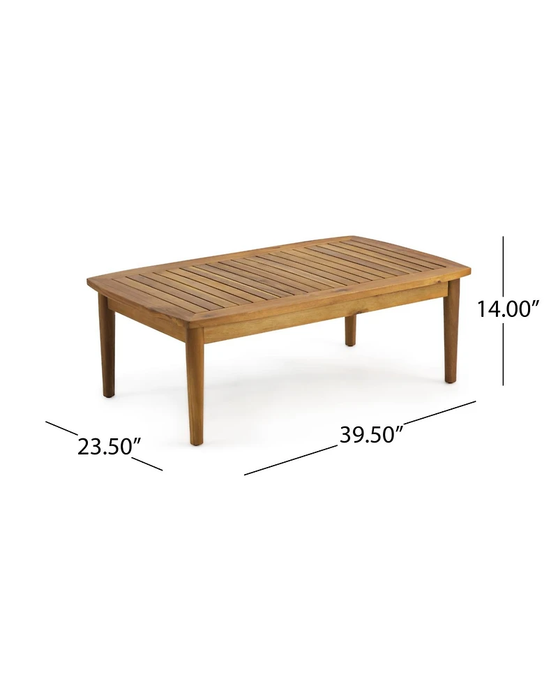 Streamdale Willowbrook Acacia Wood Loveseat & Coffee Table Set