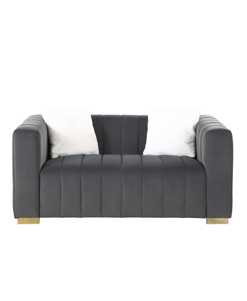 Streamdale Gray Chesterfield Sofa
