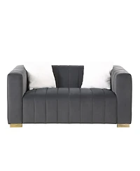 Streamdale Gray Chesterfield Sofa