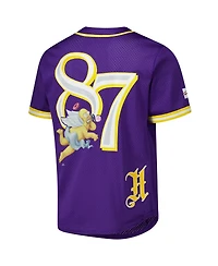 Freeze Max Men's Purple the Simpsons Homer '87 Baseball Jersey