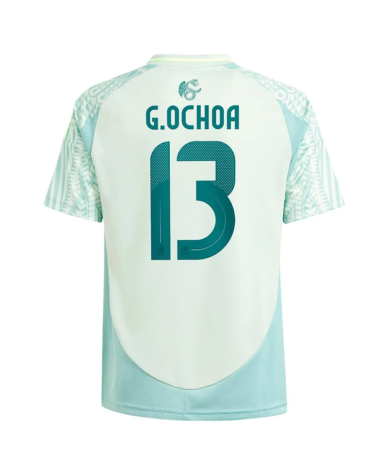 Adidas Big Boys and Girls Guillermo Ochoa Green Mexico National Team 2024 Away Replica Player Jersey