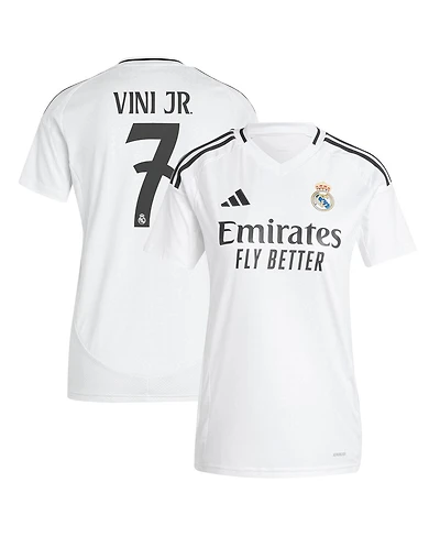 Adidas Women's Vini Jr. White Real Madrid 2024/25 Home Replica Player Jersey