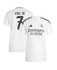 Adidas Women's Vini Jr. White Real Madrid 2024/25 Home Replica Player Jersey