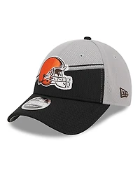 New Era Men's Gray/Black Cleveland Browns 2023 Sideline 9FORTY Adjustable Hat