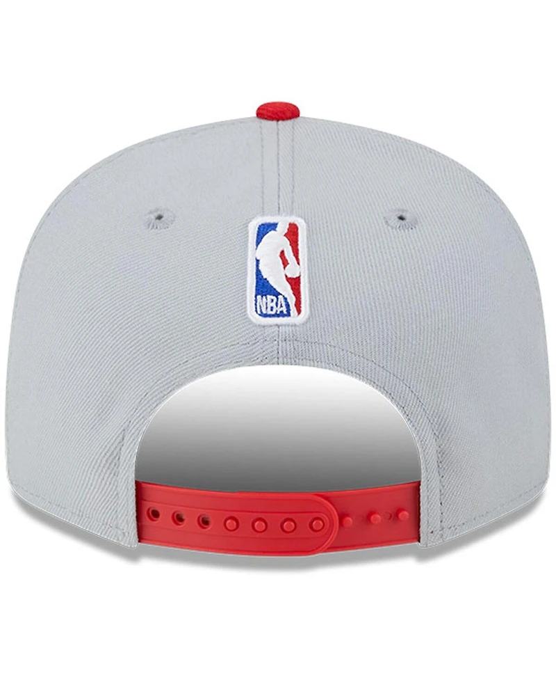 New Era Men's Gray/Red Toronto Raptors Tip-Off Two-Tone 9FIFTY Snapback Hat