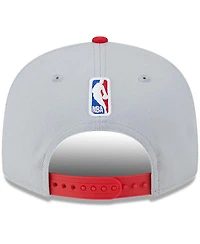 New Era Men's Gray/Red Toronto Raptors Tip-Off Two-Tone 9FIFTY Snapback Hat