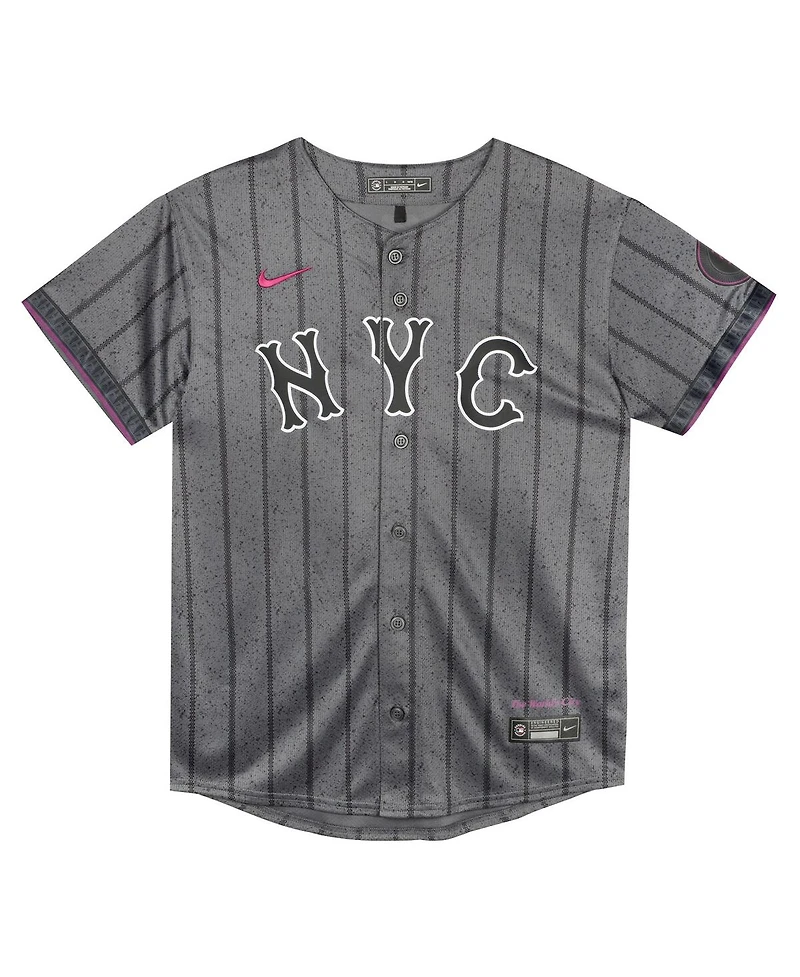 Nike Preschool Gray New York Mets City Connect Jersey
