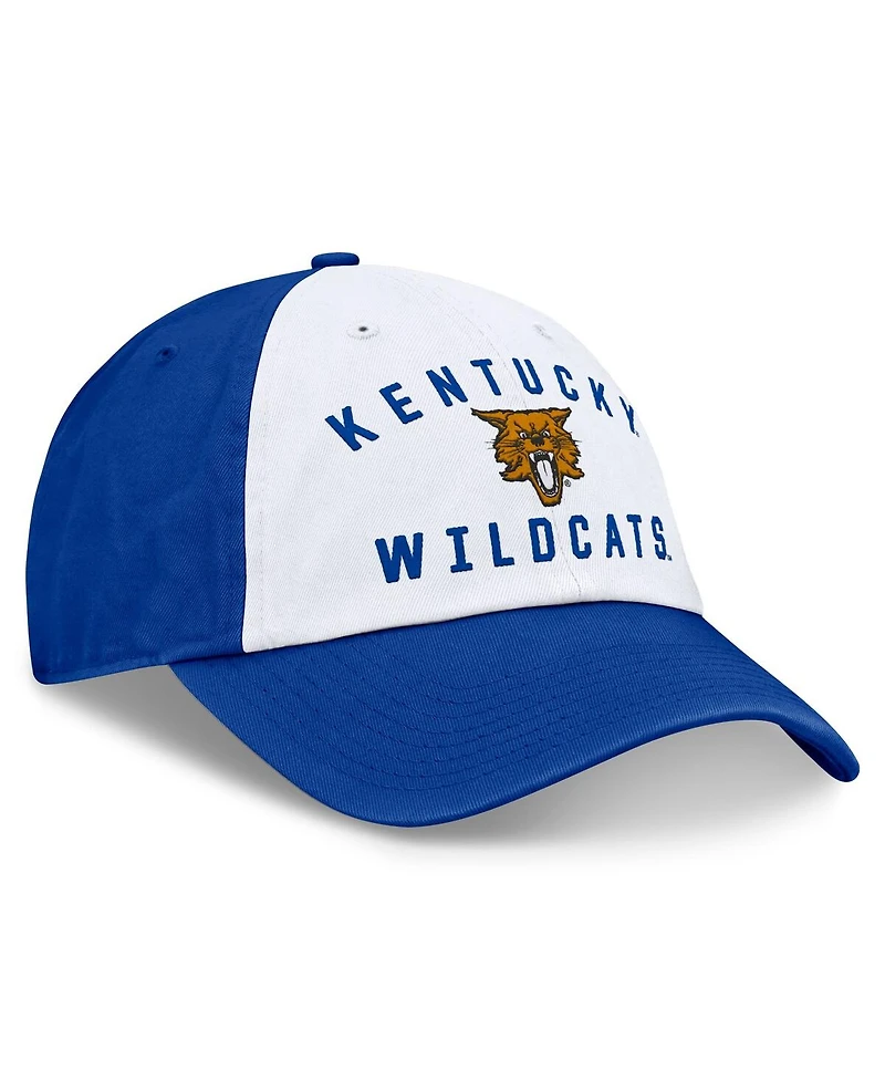 Top of the World Men's White/Royal Kentucky Wildcats Heritage Weston Adjustable Hat