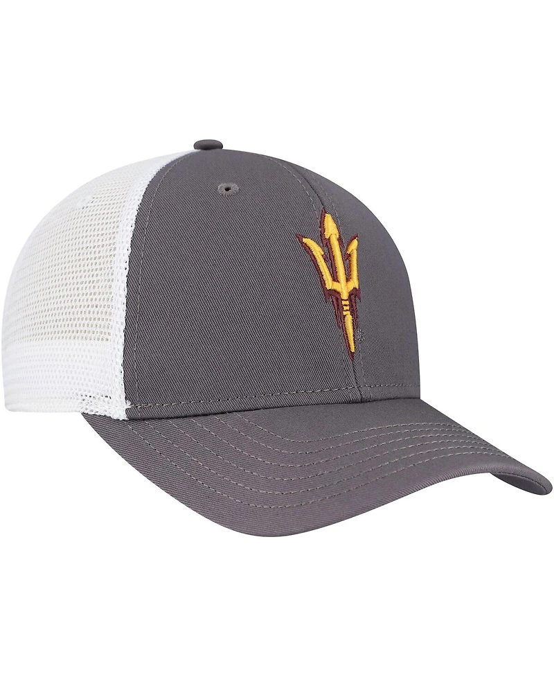 Top of the World Men's Gray/White Arizona State Sun Devils Victory Baseline Trucker Adjustable Hat
