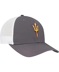 Top of the World Men's Gray/White Arizona State Sun Devils Victory Baseline Trucker Adjustable Hat