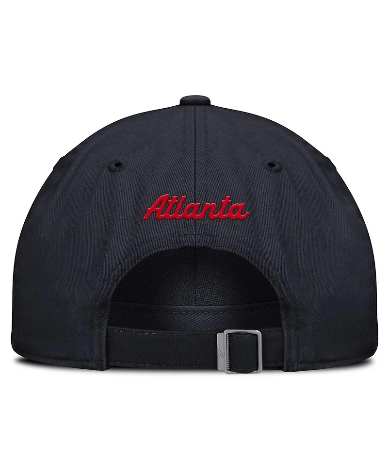 Nike Men's Navy Atlanta Braves Club Adjustable Hat