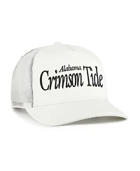 '47 Brand Men's and Women's Cream Alabama Crimson Tide Foundation Script Adjustable Trucker Hat