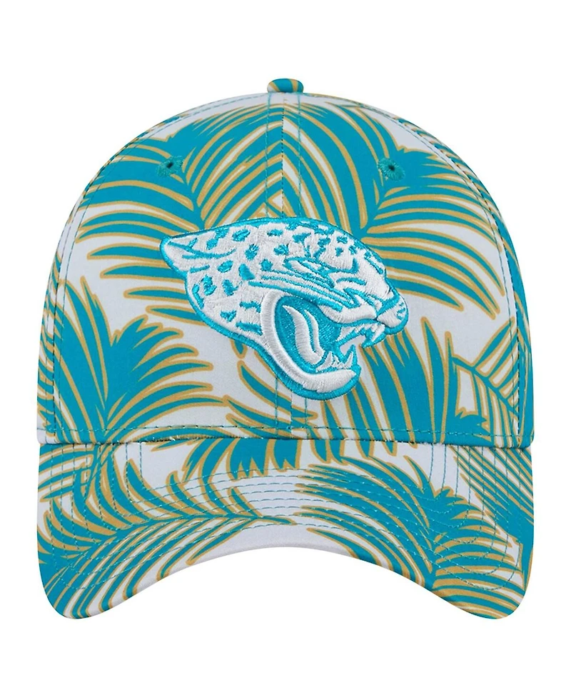 New Era Men's Gray Jacksonville Jaguars Palms 39THIRTY Flex Hat