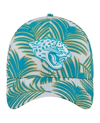 New Era Men's Gray Jacksonville Jaguars Palms 39THIRTY Flex Hat