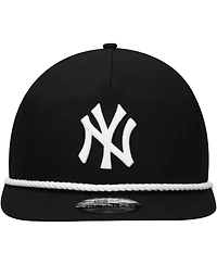 New Era Men's Black New York Yankees Golfer Snapback Hat